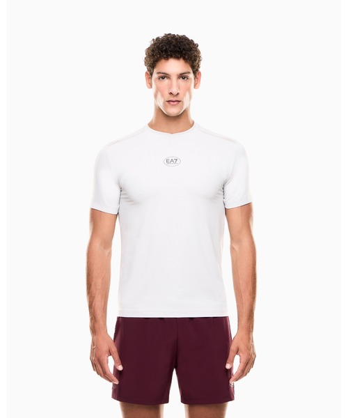 EMPORIO ARMANI EA7(エンポリオアルマーニイーエーセブン)の「<オンライン限定>【エンポリオ アルマーニ EA7】Tennis Pro クルーネックTシャツ VENTUS7テクニカルファブリック(Tシャツ/カットソー・メンズ・ライトグレー/ホワイト・MEDIUM/XX-LARGE/X-LARGE/SMALL)」の2枚目の写真