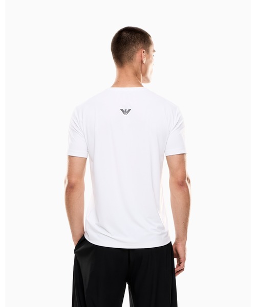 EMPORIO ARMANI EA7(エンポリオアルマーニイーエーセブン)の「<オンライン限定>【エンポリオ アルマーニ EA7】Tennis Pro クルーネックTシャツ VENTUS7テクニカルファブリック(Tシャツ/カットソー・メンズ・ライトグレー/ホワイト・MEDIUM/XX-LARGE/X-LARGE/SMALL)」の4枚目の写真