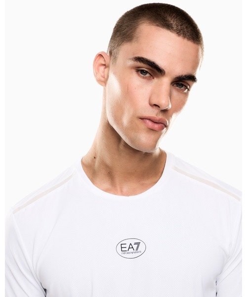 EMPORIO ARMANI EA7(エンポリオアルマーニイーエーセブン)の「<オンライン限定>【エンポリオ アルマーニ EA7】Tennis Pro クルーネックTシャツ VENTUS7テクニカルファブリック(Tシャツ/カットソー・メンズ・ライトグレー/ホワイト・MEDIUM/XX-LARGE/X-LARGE/SMALL)」の6枚目の写真