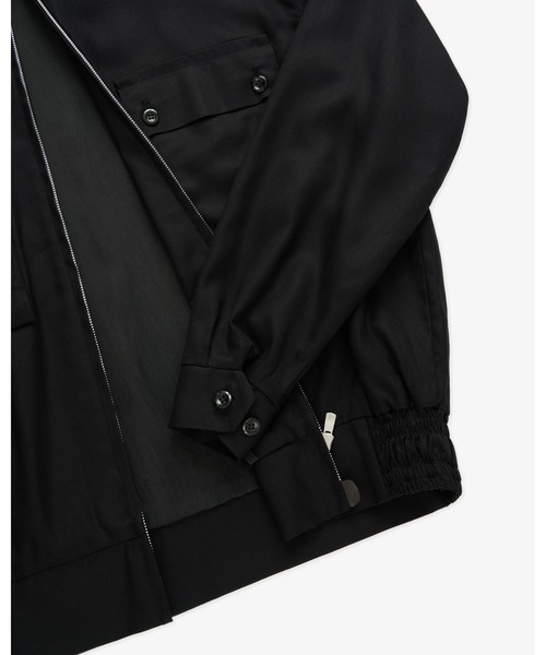 FRONT 11201（フロントワンワントゥーオーワン）の「11201 2-PLY Gab Jacket（ブルゾン・メンズ・ブラック・XL/L/M/S）」の4枚目の写真