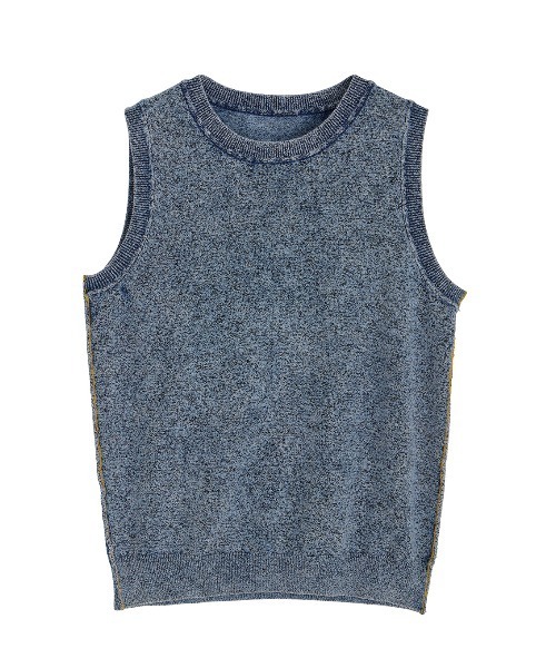 Ameri(アメリ)の「DENIM KNIT TANK TOP(タンクトップ・レディース・ブルー/ブラック・FREE)」の7枚目の写真
