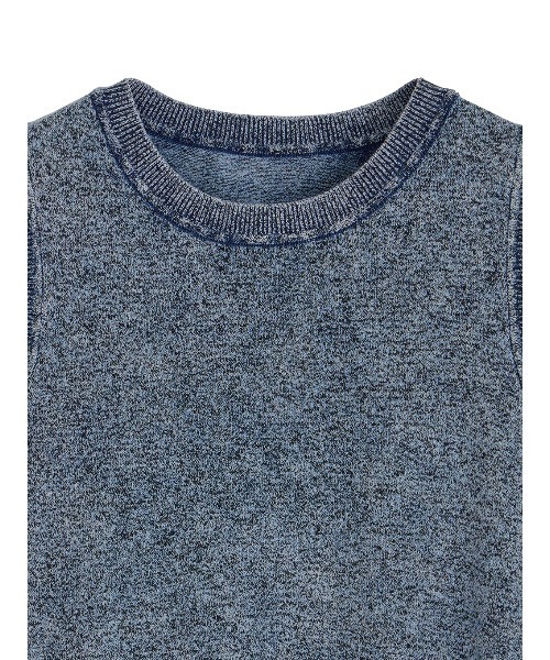 Ameri(アメリ)の「DENIM KNIT TANK TOP(タンクトップ・レディース・ブルー/ブラック・FREE)」の8枚目の写真