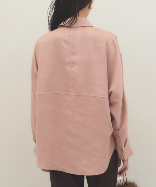LOUNGEDRESS(ラウンジドレス)の「《季節の変わり目から長く使える》ドルマンシャツ 秋服(シャツ/ブラウス・レディース・キャメル/ピンク/アイボリー・FREE)」の13枚目の写真
