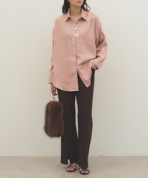 LOUNGEDRESS(ラウンジドレス)の「《季節の変わり目から長く使える》ドルマンシャツ 秋服(シャツ/ブラウス・レディース・キャメル/ピンク/アイボリー・FREE)」の16枚目の写真