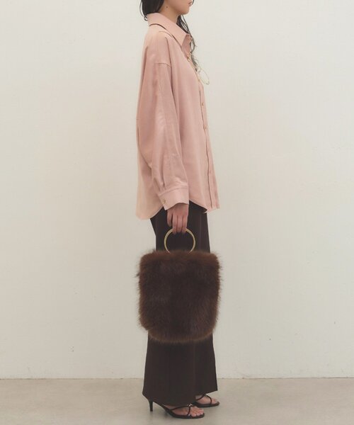 LOUNGEDRESS(ラウンジドレス)の「《季節の変わり目から長く使える》ドルマンシャツ 秋服(シャツ/ブラウス・レディース・キャメル/ピンク/アイボリー・FREE)」の20枚目の写真