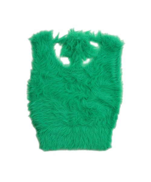 etre loin(エトルワン)の「Back open shaggy knit tank top / バックオープンシャギーニットタンクトップ(タンクトップ・レディース・グリーン/ホワイト/ピンク/ブラウン・M)」の11枚目の写真