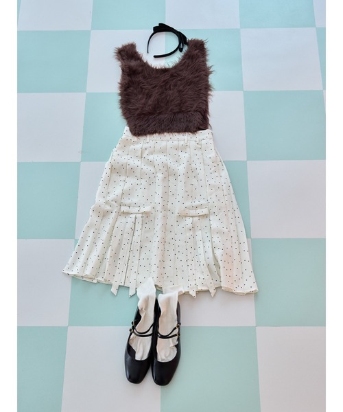etre loin(エトルワン)の「Back open shaggy knit tank top / バックオープンシャギーニットタンクトップ(タンクトップ・レディース・グリーン/ホワイト/ピンク/ブラウン・M)」の19枚目の写真