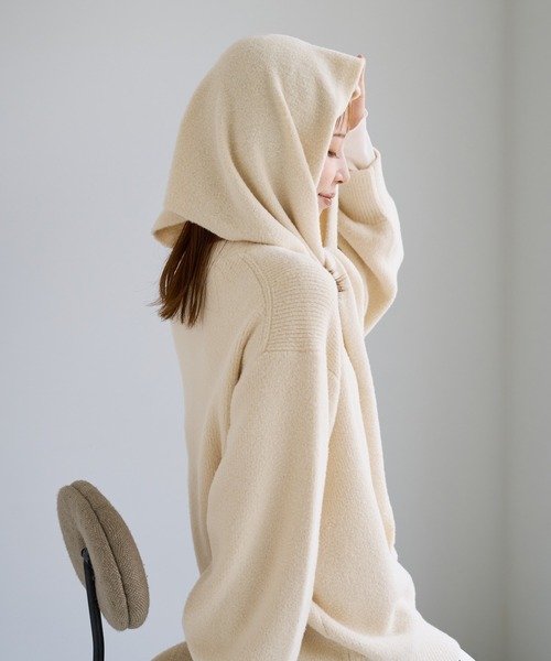 ROPE' PICNIC(ロペピクニック)の「【ちゃんと+かわいい保証】スフレニット トライアングルストール(ストール/ショール・レディース・ピンク/ブラウン/キナリ・FREE)」の10枚目の写真