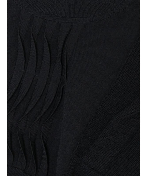 UN3D.(アンスリード)の「【UN3D./アンスリード】PLEATS DOCKING KNIT/プリーツドッキングニット(ニット/セーター・レディース・ブラック・38)」の8枚目の写真