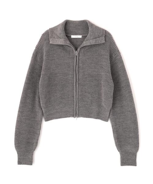 PROPORTION BODY DRESSING(プロポーションボディドレッシング)の「<a>フロントジップニット / 1216274003(カーディガン/ボレロ・レディース・グレー/グレー系その他/ホワイト系その他・FREE)」の13枚目の写真