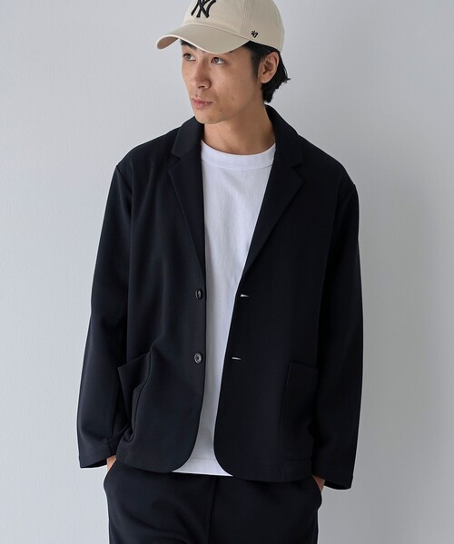 coen(コーエン)の「【抗菌防臭・防汚(食品汚れ)】クリーンプラステーラードジャケット(テーラードジャケット・メンズ・ブラック/ネイビー・XL/L/M)」の1枚目の写真