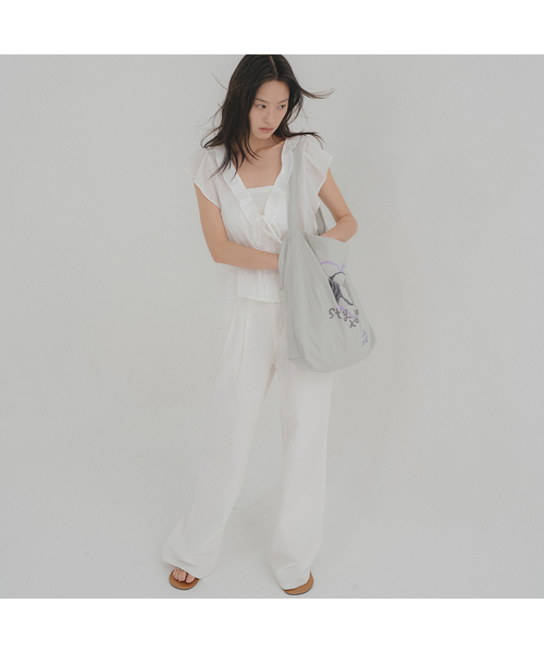 TILL I DIE（ティルアイダイ）の「LOVE FOR MY DOG ECO BAG [TISU08AH02]_3color（エコバッグ/サブバッグ・レディース・ライトグレー/ホワイト・ONE）」の2枚目の写真