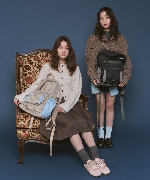 Casselini(キャセリーニ)の「【JUMELLE × Casselini】マザーズバッグ(バックパック/リュック・レディース・ブラック/ベージュ・FREE)」の7枚目の写真