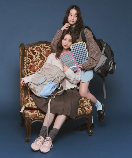 Casselini(キャセリーニ)の「【JUMELLE × Casselini】マザーズバッグ(バックパック/リュック・レディース・ブラック/ベージュ・FREE)」の6枚目の写真