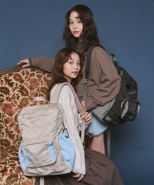 Casselini(キャセリーニ)の「【JUMELLE × Casselini】マザーズバッグ(バックパック/リュック・レディース・ブラック/ベージュ・FREE)」の4枚目の写真