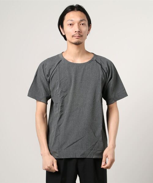 gym master（ジムマスター）の「ドライタッチストレッチ Tee（Tシャツ/カットソー・メンズ・グレー/チャコール/ホワイト・MEDIUM/LARGE）」の3枚目の写真