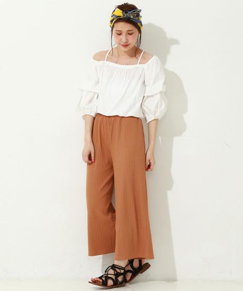 Another Edition（アナザーエディション）の「ハリヌキパンツ/AEBC T/CハリヌキPT◆（その他パンツ・レディース・ベージュ/オリーブ・FREE）」の16枚目の写真