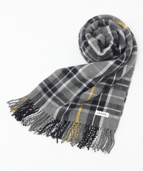 LEPSIM（レプシィム）の「チェックガラストール　730005（ストール/ショール・レディース・ワイン/ベージュ/レッド/グレー/グリーン/その他1・ONE SIZE）」の7枚目の写真