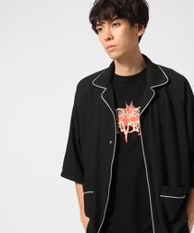 HARE | サテンパジャマシャツ6分袖(HARE)(シャツ/ブラウス)