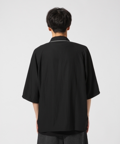 HARE(ハレ)の「サテンパジャマシャツ6分袖(HARE)(シャツ/ブラウス・メンズ・グレー/ブラック・MEDIUM/SMALL)」の7枚目の写真