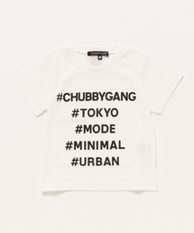 CHUBBYGANG | ハッシュタグプリント半袖Tシャツ(Tシャツ/カットソー)