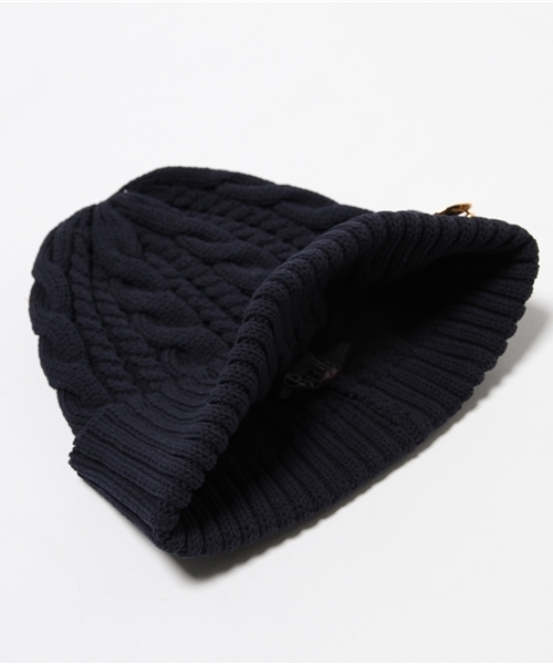 STUDIOUS(ステュディオス)の「UTILITY KNIT CAP(ニットキャップ/ビーニー・レディース・ダークグリーン/ネイビー・FREE)」の5枚目の写真