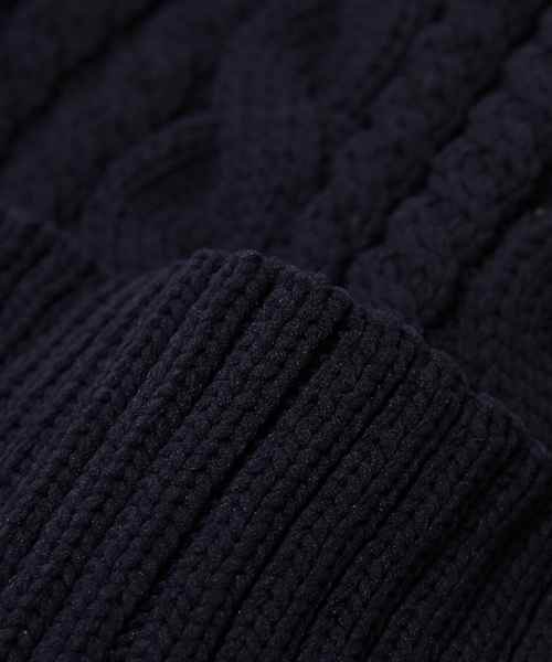 STUDIOUS(ステュディオス)の「UTILITY KNIT CAP(ニットキャップ/ビーニー・レディース・ダークグリーン/ネイビー・FREE)」の7枚目の写真