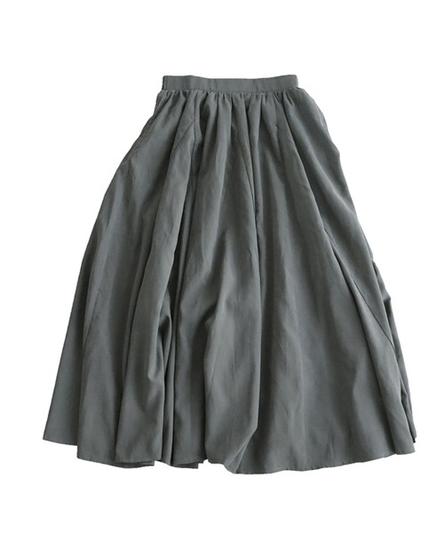 antiqua（アンティカ）の「ボリュームフレアスカート（スカート・レディース・ブラック/グレー/ブルー/ベージュ/ブラウン系その他/ベージュ系その他・M/FREE）」の8枚目の写真