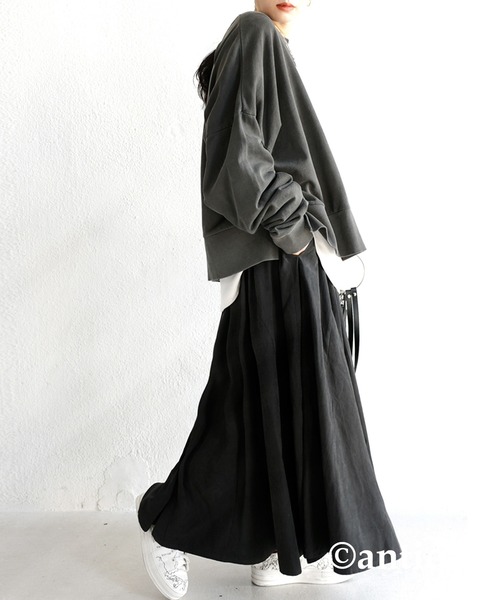 antiqua（アンティカ）の「ボリュームフレアスカート（スカート・レディース・ブラック/グレー/ブルー/ベージュ/ブラウン系その他/ベージュ系その他・M/FREE）」の16枚目の写真