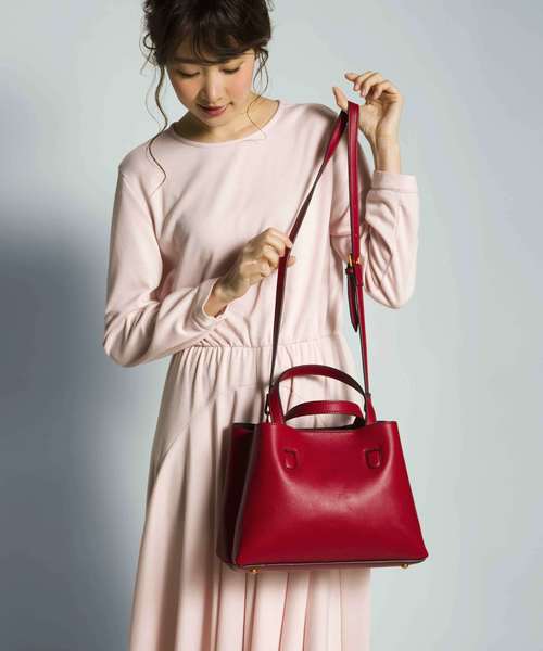 PLAIN CLOTHING（プレーンクロージング）の「スクエアハンドバッグ/ショルダーバッグ【PLAIN CLOTHING】（ショルダーバッグ・レディース・ネイビー/ブラック/グレー/レッド/キャメル・FREE）」の16枚目の写真