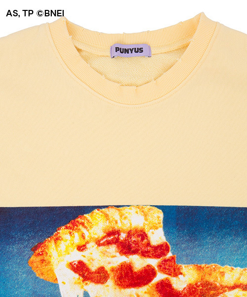 PUNYUS（プニュズ）の「PIZZAクラッシュスウェット（スウェット・レディース・ライトイエロー/ホワイト・3/4）」の7枚目の写真