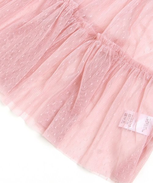 apres les cours(アプレレクール)の「チュールレースシースルーワンピースセット(ワンピース・キッズ・ネイビー/ピンク/オフホワイト/カーキ・140/100/120/80/90/110/130)」の7枚目の写真