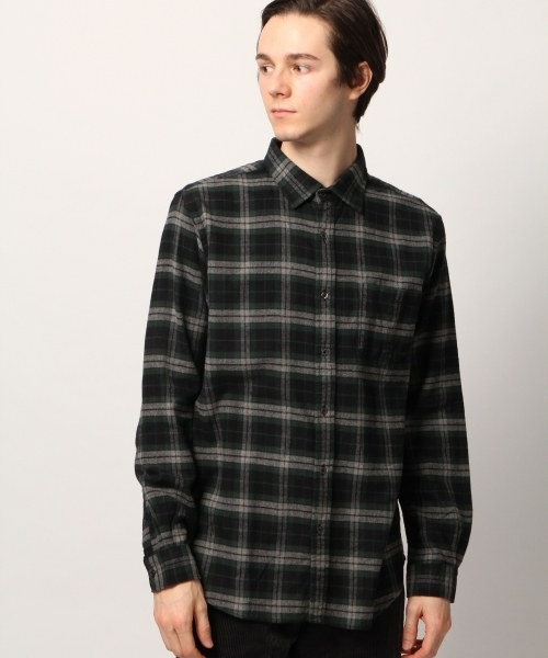 GLOBAL WORK（グローバルワーク）の「ソフトフランネルシャツ/749978（シャツ/ブラウス・メンズ・ブルー系その他2/レッド/ホワイト/ブルー/グレー/ブルー系その他/イエロー/ネイビー/ホワイト系その他/グリーン/グリーン系その他/レッド系その他/グレー系その他/ダークブラウン・X-LARGE/MEDIUM/SMALL/LARGE）」の8枚目の写真