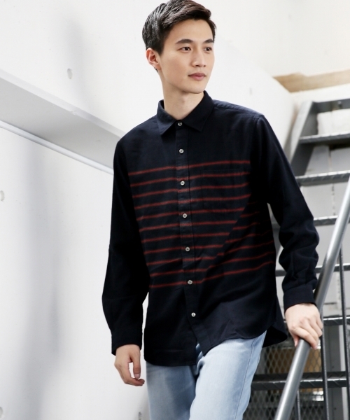 GLOBAL WORK（グローバルワーク）の「ソフトフランネルシャツ/749978（シャツ/ブラウス・メンズ・ブルー系その他2/レッド/ホワイト/ブルー/グレー/ブルー系その他/イエロー/ネイビー/ホワイト系その他/グリーン/グリーン系その他/レッド系その他/グレー系その他/ダークブラウン・X-LARGE/MEDIUM/SMALL/LARGE）」の9枚目の写真