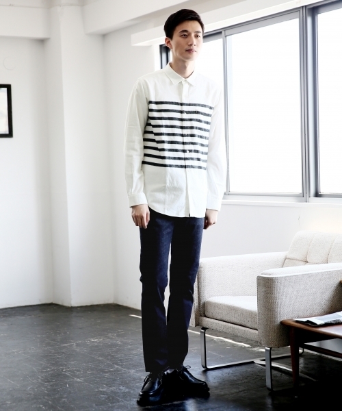 GLOBAL WORK（グローバルワーク）の「ソフトフランネルシャツ/749978（シャツ/ブラウス・メンズ・ブルー系その他2/レッド/ホワイト/ブルー/グレー/ブルー系その他/イエロー/ネイビー/ホワイト系その他/グリーン/グリーン系その他/レッド系その他/グレー系その他/ダークブラウン・X-LARGE/MEDIUM/SMALL/LARGE）」の15枚目の写真