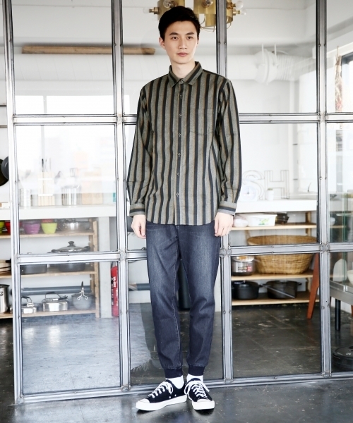 GLOBAL WORK（グローバルワーク）の「ソフトフランネルシャツ/749978（シャツ/ブラウス・メンズ・ブルー系その他2/レッド/ホワイト/ブルー/グレー/ブルー系その他/イエロー/ネイビー/ホワイト系その他/グリーン/グリーン系その他/レッド系その他/グレー系その他/ダークブラウン・X-LARGE/MEDIUM/SMALL/LARGE）」の17枚目の写真