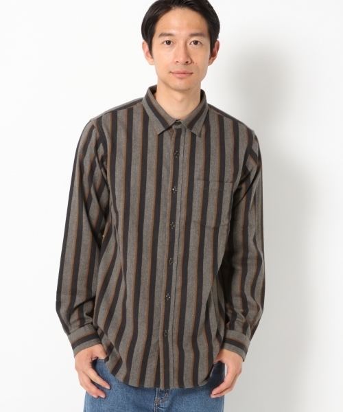 GLOBAL WORK（グローバルワーク）の「ソフトフランネルシャツ/749978（シャツ/ブラウス・メンズ・ブルー系その他2/レッド/ホワイト/ブルー/グレー/ブルー系その他/イエロー/ネイビー/ホワイト系その他/グリーン/グリーン系その他/レッド系その他/グレー系その他/ダークブラウン・X-LARGE/MEDIUM/SMALL/LARGE）」の20枚目の写真