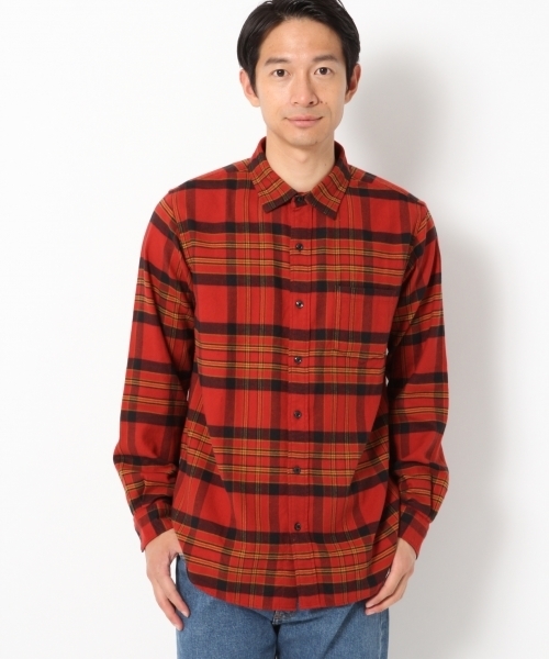 GLOBAL WORK（グローバルワーク）の「ソフトフランネルシャツ/749978（シャツ/ブラウス・メンズ・ブルー系その他2/レッド/ホワイト/ブルー/グレー/ブルー系その他/イエロー/ネイビー/ホワイト系その他/グリーン/グリーン系その他/レッド系その他/グレー系その他/ダークブラウン・X-LARGE/MEDIUM/SMALL/LARGE）」の21枚目の写真