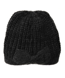 14+ | バックリボンニットワッチ(ニットキャップ/ビーニー)