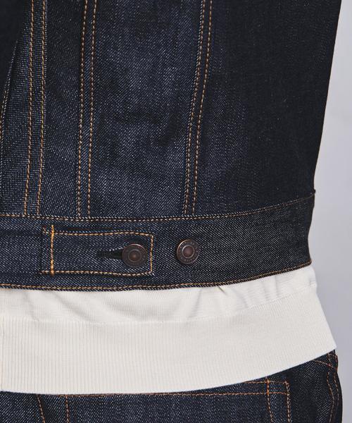 Scye（サイ）の「＜SCYE BASICS（サイベーシックス）＞ DENIM G-JKT（デニムジャケット・メンズ・ネイビー・40/38/36）」の11枚目の写真