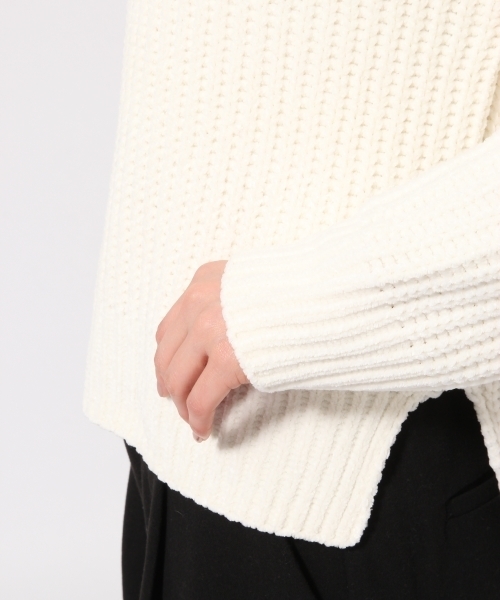 GLOBAL WORK(グローバルワーク)の「モールニットプルオーバー長袖/771978(ニット/セーター・レディース・ネイビー/グレー/ブルー/ピンク系その他/ホワイト/ベージュ・MEDIUM/LARGE/SMALL)」の17枚目の写真