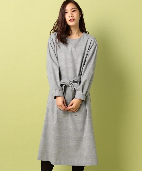 Katharine Ross キャサリンロス の Katharine Ross 春まで着れる Saleアイテム グレンチドリワンピース ワンピース Wear