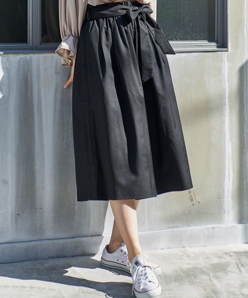 AMERICAN HOLIC（アメリカンホリック）の「ウエストフリルガウチョパンツ（その他パンツ・レディース・ピンク/グリーン/ベージュ/ブラック/ブルー系その他/その他28/ライトブルー/イエロー・FREE）」の2枚目の写真