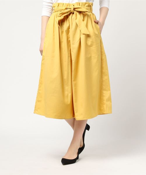 AMERICAN HOLIC（アメリカンホリック）の「ウエストフリルガウチョパンツ（その他パンツ・レディース・ピンク/グリーン/ベージュ/ブラック/ブルー系その他/その他28/ライトブルー/イエロー・FREE）」の7枚目の写真