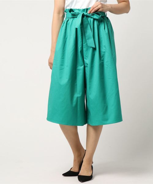 AMERICAN HOLIC（アメリカンホリック）の「ウエストフリルガウチョパンツ（その他パンツ・レディース・ピンク/グリーン/ベージュ/ブラック/ブルー系その他/その他28/ライトブルー/イエロー・FREE）」の4枚目の写真