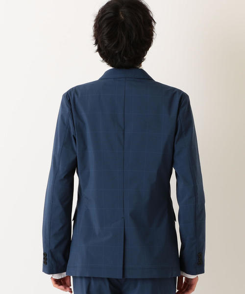 green label relaxing（グリーンレーベルリラクシング）の「CM ドライグレンプレイドM68 ジャケット ＜吸水速乾＞ ◆（テーラードジャケット・メンズ・ネイビー/グレー・M/XL/L/S）」の13枚目の写真