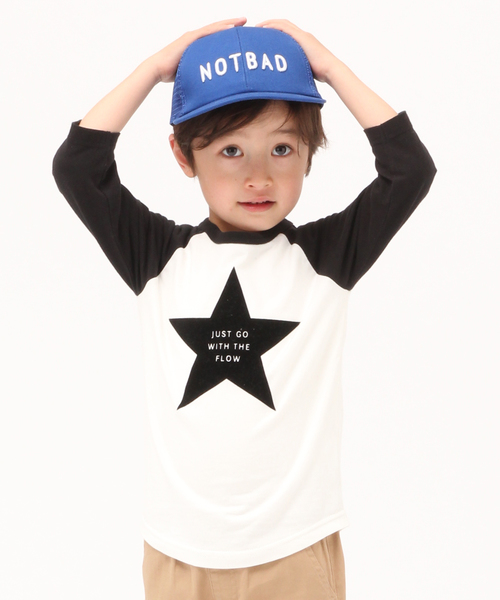 GLOBAL WORK（グローバルワーク）の「【キッズ】ラグランT/7分袖/778068（Tシャツ/カットソー・キッズ・ダークグレー/ライトピンク/ホワイト・LARGE/X-LARGE/MEDIUM/SMALL/XX-LARGE）」の2枚目の写真