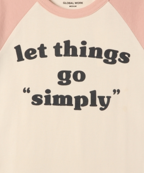 GLOBAL WORK（グローバルワーク）の「【キッズ】ラグランT/7分袖/778068（Tシャツ/カットソー・キッズ・ダークグレー/ライトピンク/ホワイト・LARGE/X-LARGE/MEDIUM/SMALL/XX-LARGE）」の10枚目の写真