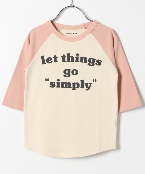 GLOBAL WORK（グローバルワーク）の「【キッズ】ラグランT/7分袖/778068（Tシャツ/カットソー・キッズ・ダークグレー/ライトピンク/ホワイト・LARGE/X-LARGE/MEDIUM/SMALL/XX-LARGE）」の12枚目の写真