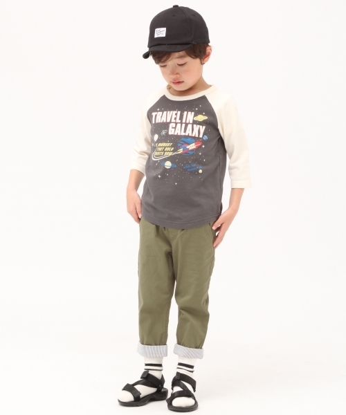 GLOBAL WORK（グローバルワーク）の「【キッズ】ラグランT/7分袖/778068（Tシャツ/カットソー・キッズ・ダークグレー/ライトピンク/ホワイト・LARGE/X-LARGE/MEDIUM/SMALL/XX-LARGE）」の15枚目の写真